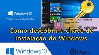 Como descobrir a chave de instalação do Windows 10 Product Key – Sem Programas  professorramos ☑ [upl. by Htidirem64]