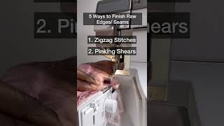 5 ways to Finish off Raw Edges or Seams Sewingtricks [upl. by Alix123]