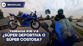 ¡La 150cc más completa que he probado Yamaha R15 v4 2023  Moto a diario [upl. by Marita]