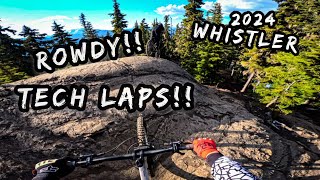 Whistler Bike Park 2024  Black Tech Laps  Garbanzo Zone [upl. by Deck]