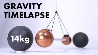 Watch gravity pull two metal balls together [upl. by Cox]