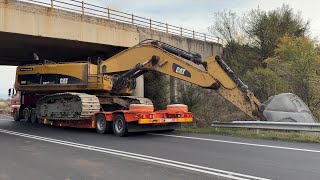 Loading amp Transporting The Caterpillar 385C Excavator  SotiriadisLabrianidis Mining Works  4k [upl. by Janessa81]