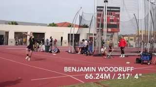 2014 Aztec Invitational  Mens Javelin Finals [upl. by Pomfrey]