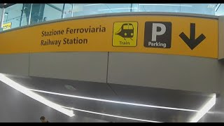 Walkthrough Landing at Rome–Fiumicino FCO to Leonardo Express Train to Termini [upl. by Suzan814]