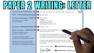 GCSE English Language Paper 2 Letter Writing NEW AND UPDATED [upl. by Ansilme]