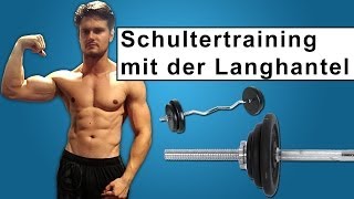 Krasses Schultertraining in 5 Min Langhantel Training [upl. by Sorci]