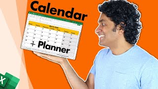 Kick start the year with this AWESOME Calendar amp Planner Excel template [upl. by Sielen]