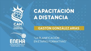 Capacitación a distancia  G González Arias La planificación en etapas formativas [upl. by Schwejda]