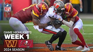 Washington Commanders vs Tampa Bay Buccaneers Game Highlights  NFL 2024 Season [upl. by Elacim]