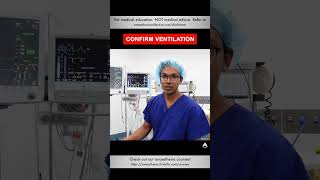 Confirm Ventilation  anesthesiology anesthesia ventilator oxygenation [upl. by Andonis600]