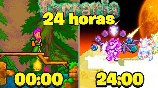 24 HORAS no TERRARIA com TODAS as CLASSES AO MESMO TEMPO [upl. by Eerat]