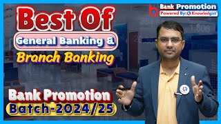 Best Of Branch Banking Concepts  Bank Promotion Exam 202425  SBI PNB BOB IDBI Bank [upl. by Jonell]