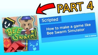 How to make a game like Bee Swarm Simulator Part 4 Roblox [upl. by Htiekal]