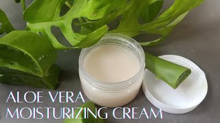 Home made Aloe Vera moisturizing cream  No expiry moisturizer [upl. by Brenden435]