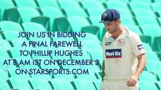 A Final Farewell Phillip Hughess Funeral [upl. by Xuaeb]