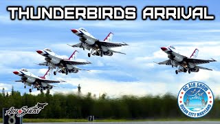 Arrival of the Thunderbirds for the OC Air Show [upl. by Anirbes]