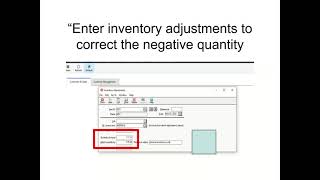 How to review Sage 50 inventory items with a negative quantity on hand or cost value [upl. by Nirrej462]