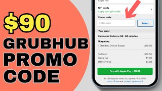 2024 UPDATE Grubhub Promo Code for 90  New Working Grubhub Coupon Codes [upl. by Eustis]