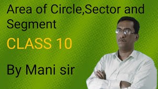 Area of CircleSector and Segment Class 10  episode 2 [upl. by Jarus702]