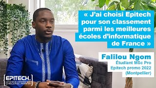 quotPourquoi jai choisi le cursus MSc Proquot  rencontre avec Falilou Ngom Epitech promo 2022 [upl. by Anaujd]