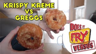 Deep Frying a Krispy Kreme amp Greggs Donut [upl. by Carpet]