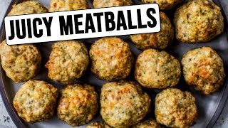 👩‍🍳 Juicy Air Fryer Meatballs Recipe 2024  Easy Homemade Meatballs in Air Fryer [upl. by Sammons729]