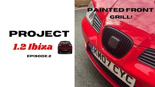 Repainting Front Badge and Grill Project ibiza [upl. by Larissa]