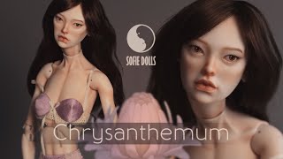 Making Chrysanthemum Porcelain BJD from scratch to final result by Sofie Dolls [upl. by Avruch]