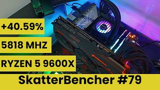 Ryzen 5 9600X Undervolt amp Overclock to 5818 MHz  SkatterBencher 79 [upl. by Aitnis]