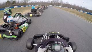 2017 GoPro Motorplex Karting Challange Round 1 Briggs LO206 Senior PreFinal [upl. by Deborath]