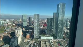 Stunning Views Across Manchester City Centre From Two Bedroom Apartment In The Blade [upl. by Ring]