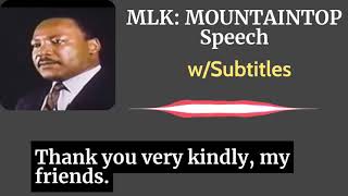 MLK Mountaintop Full Speech 1968  English Subtitles [upl. by Gusty]