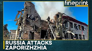 Russia Ukraine War Ukraine says deadly Russian air attack hits Zaporizhzhia  WION Fineprint [upl. by Nifled446]