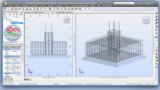 شرح تسليح semelle Isolée de double nappe على برنامج Robot Structural Analysis Professional 2014 [upl. by Nordna819]