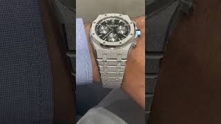 Audemars Piguet Royal Oak Chronograph 41mm Frosted 18kt White Gold audemarspiguet [upl. by Suollecram]