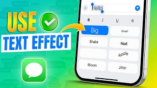 How to Use or Send Text Effects on iMessage with iOS 18 Update [upl. by Tommie819]