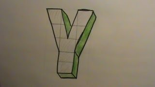 How to Draw the Letter Y in 3D [upl. by Dimitris]