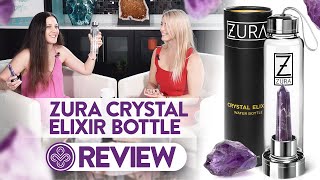 Crystal Infused Water Bottle Review  ZURA [upl. by Nnaoj]