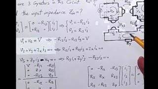 Gyrator circuit example and how to find input impedance using KVL and mesh [upl. by Ijneb593]