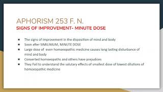 ORGANON OF MEDICINE Aphorisms 250 To 254  MEDICINAL AGGRAVATION [upl. by Anomer]