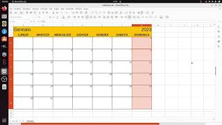 LibreOffice Calc 11 creare un calendario [upl. by Cathyleen923]