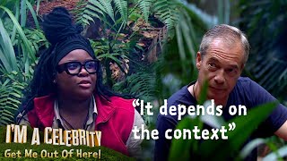 Cultural Clashes Nella Rose Challenges Nigel Farage  Im A Celebrity Get Me Out of Here [upl. by Alilahk]