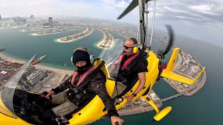 Insane gyrocopter flight over the Palm Dubai [upl. by Theis]