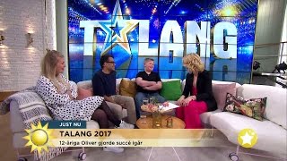 TalangOliver quotJag är ganska ödmjukquot  Nyhetsmorgon TV4 [upl. by Lennahs]