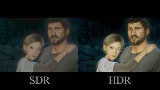 Real 4K HDR 60fps Last of Us HDR vs SDR Comparison in UHD Chromecast Ultra [upl. by Aydin880]