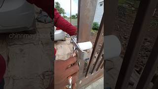 Sliding gate  nylon bearing bracket installation gate bearing gatedesign [upl. by Jarlen]