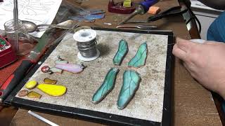 How to use hobby came pretinned wire and silverware in your stained glass [upl. by Tj731]