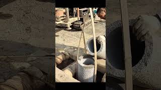 Deep Well Cement Pipes Installing Process [upl. by D'Arcy]