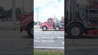 T880 kenworth tow truck back again truck spotting [upl. by Adekahs]