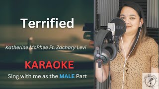 Terrified Female Part Only  Karaoke  Katherine McPhee ft Zachary Levi [upl. by Asyral]